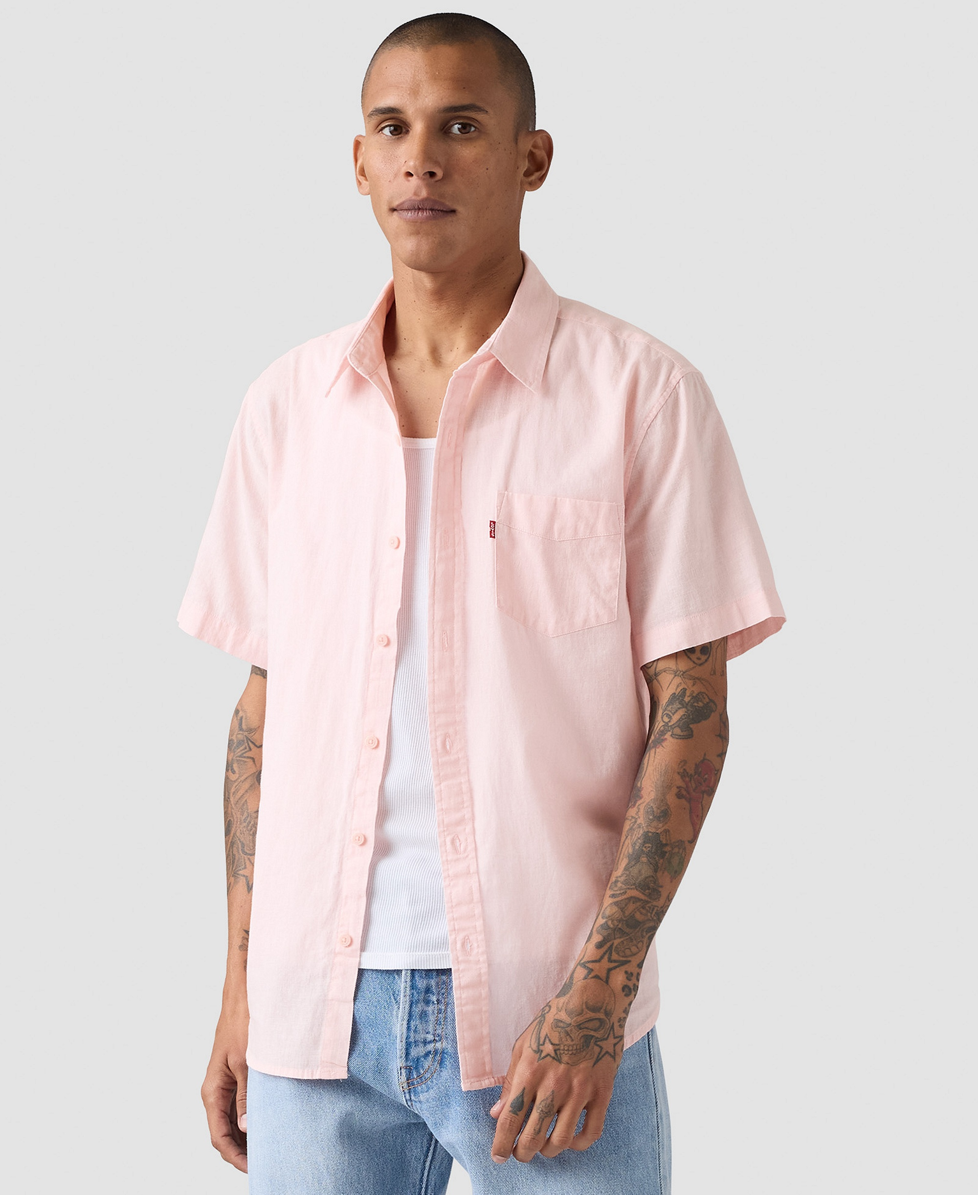 Levi's Men's Classic Pocket Short-Sleeve Shirt - Au Naturel
