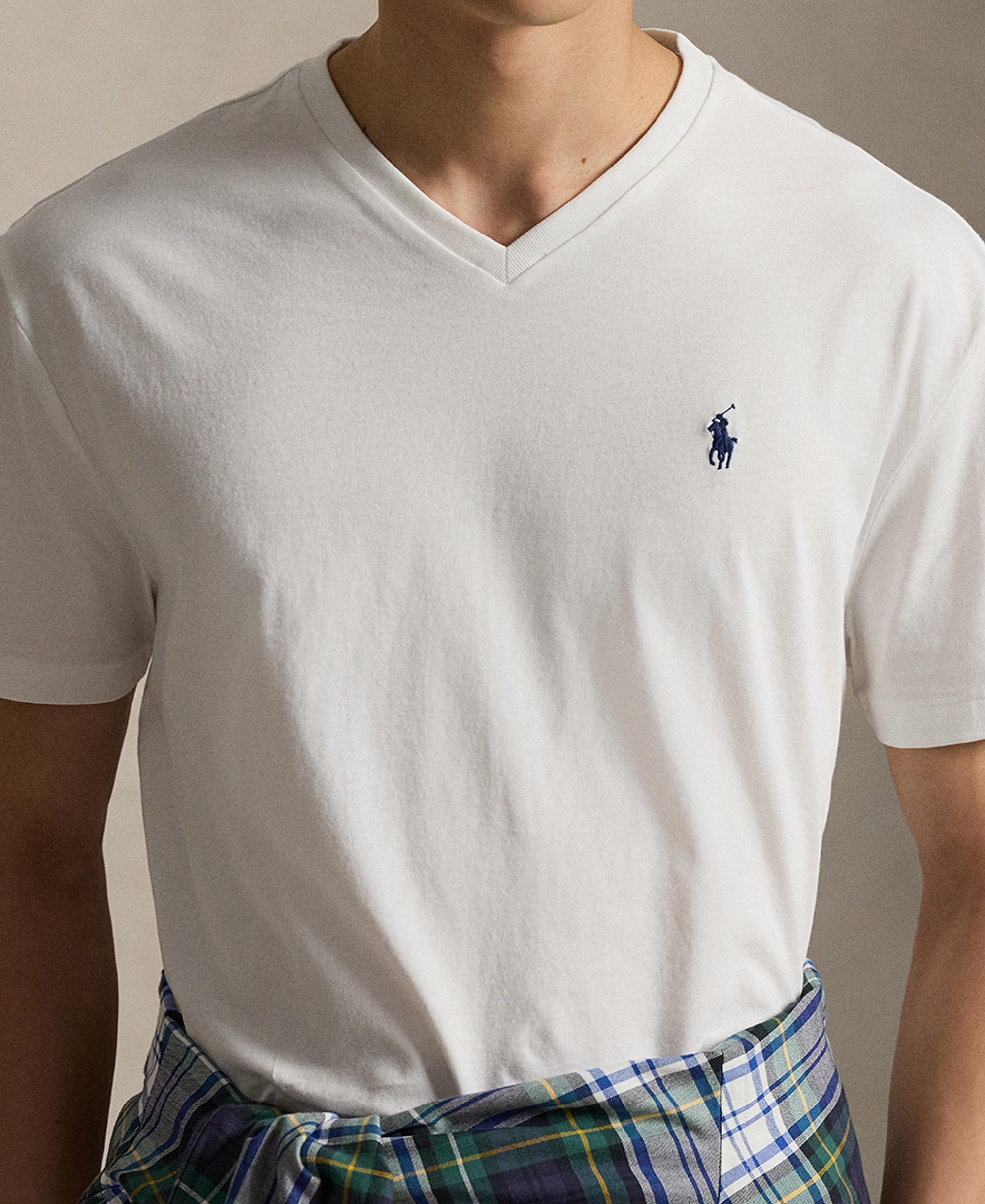 Polo Ralph Lauren Men's Classic-Fit V-Neck T-Shirt - White