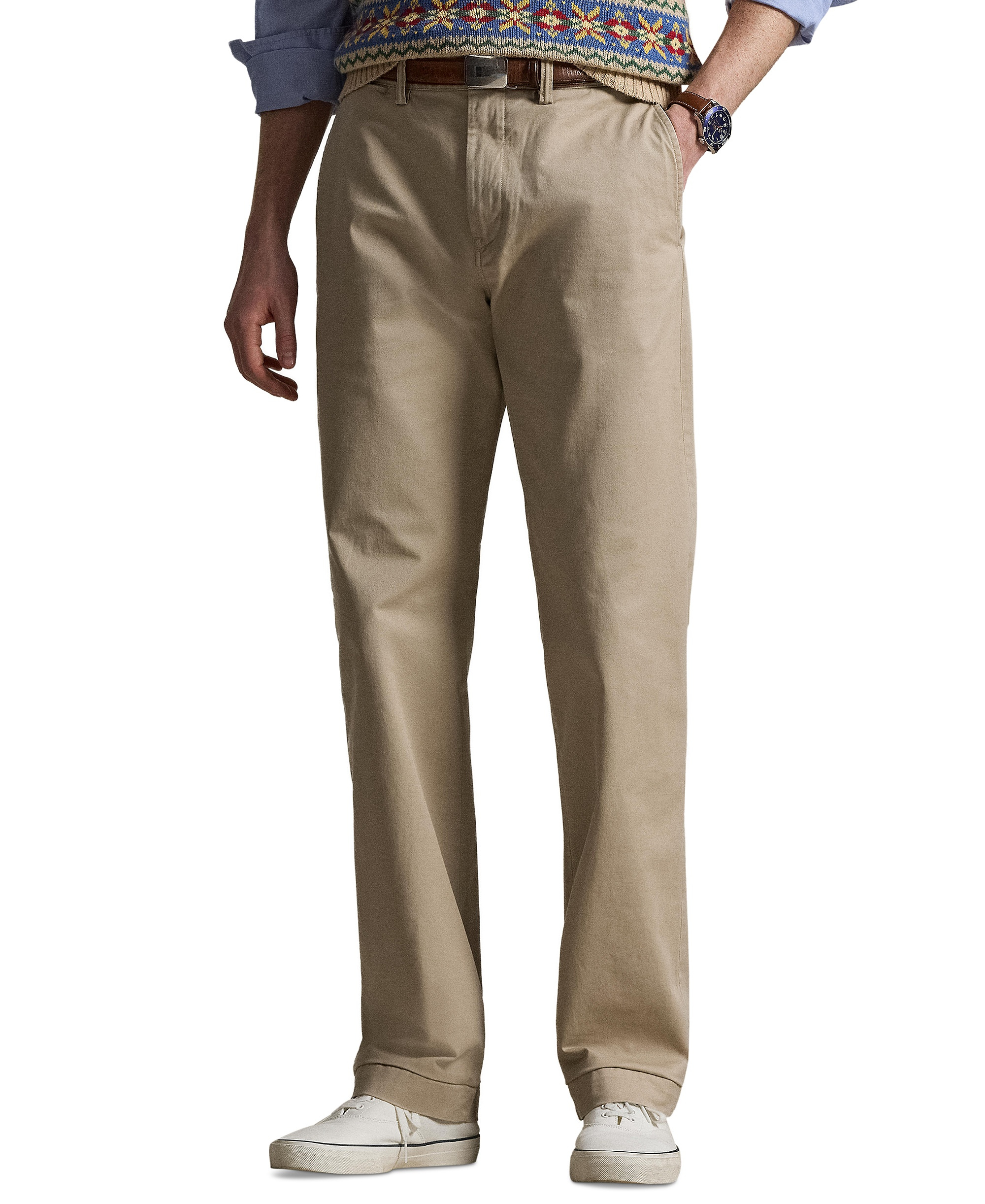 Polo Ralph Lauren Men's Stretch Classic-Fit Chino Pants - Khaki Tan