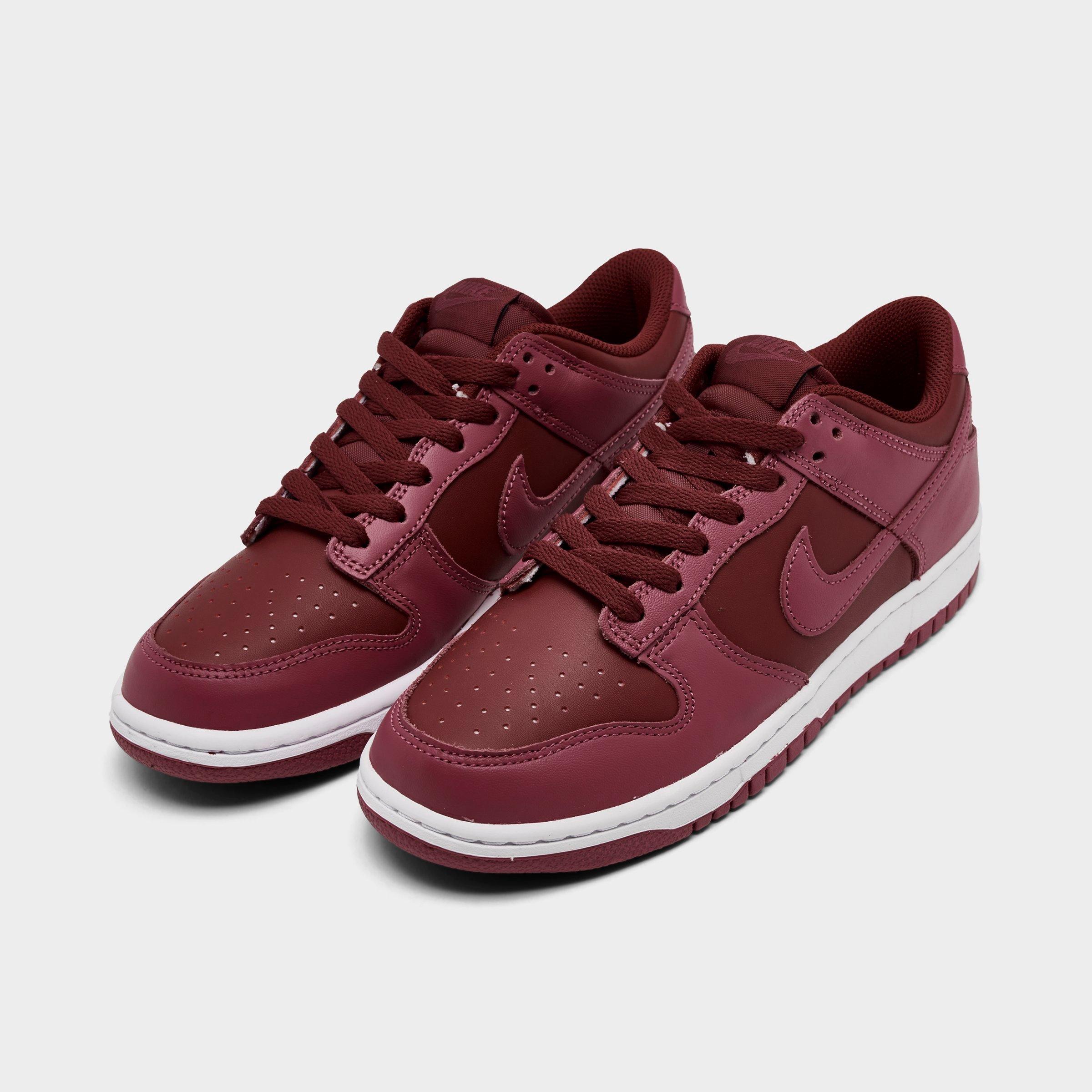 Big Kids' Nithtke Dunk Low Casual Shoes - Part 1 - Team Red/Sweet Beet/White/Sweet Beet - Both shoes facing left