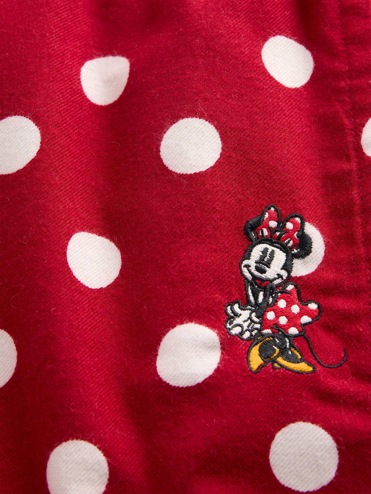 Adult Softest Flannel PJ Pants - Red with white polka dots