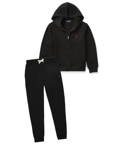 Polo Ralph Lauren 8-20 Boys' Cotton Fleece Zip Up Hoodie - Black