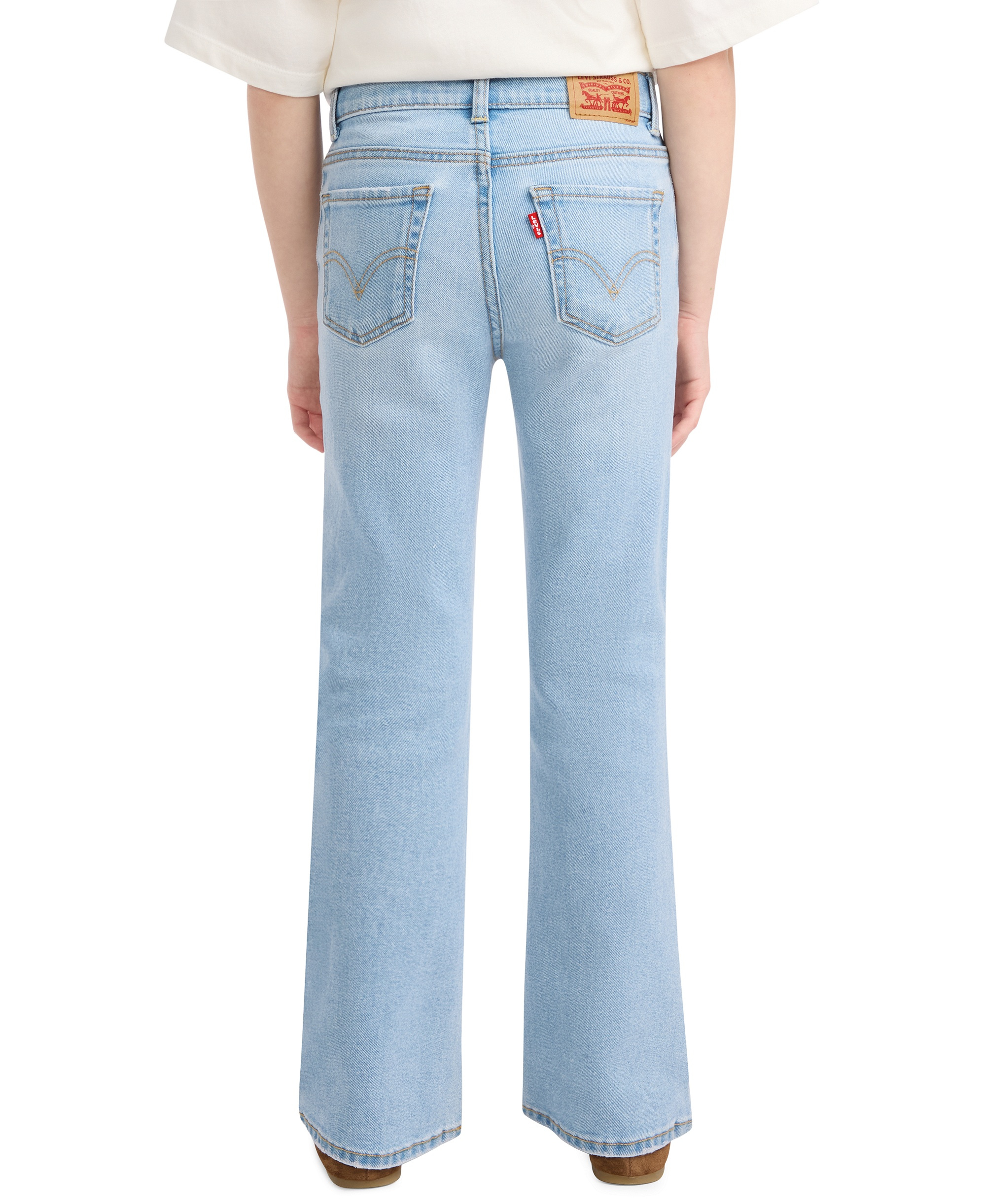 Levi's Girls' 7-16 Stitch Detail Flare Jeans - Marin Babe