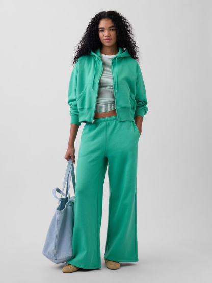 VintageSoft Baggy Sweatpants - Bright meadow green