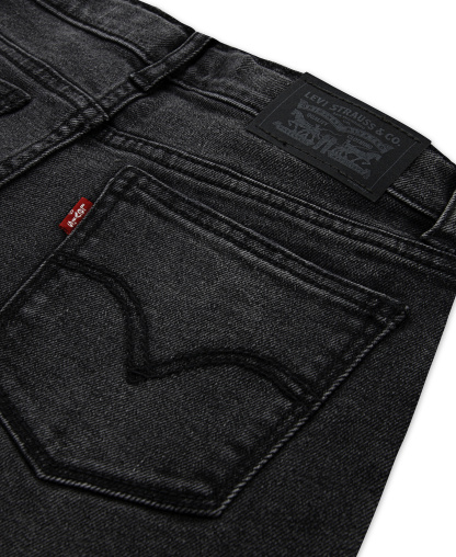 Levi's Girls' 7-16 Vintage-Like Mid-Rise Wide Leg Jeans - Blue