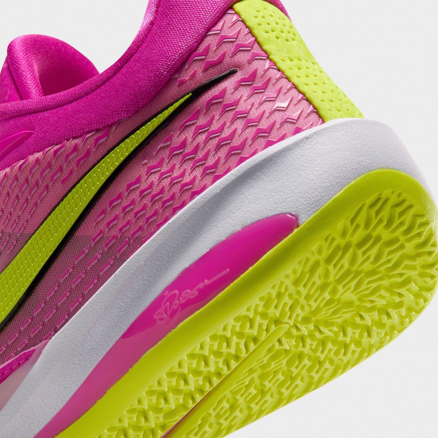 Nithtke Sabrina 4 Basketball Shoes - Desert Pink/Lemon Venom/Pink Rise/Shadow Brown/Sail - Detail shot