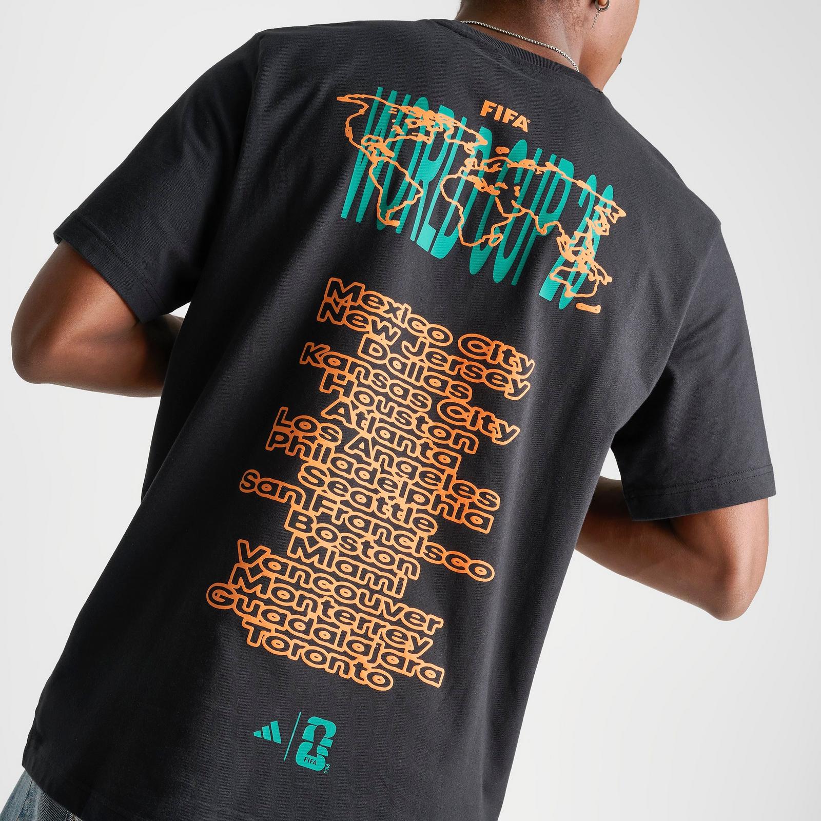Men's adidas FIFA World Cup 26 Tour Graphic T-Shirt - Black - view 6
