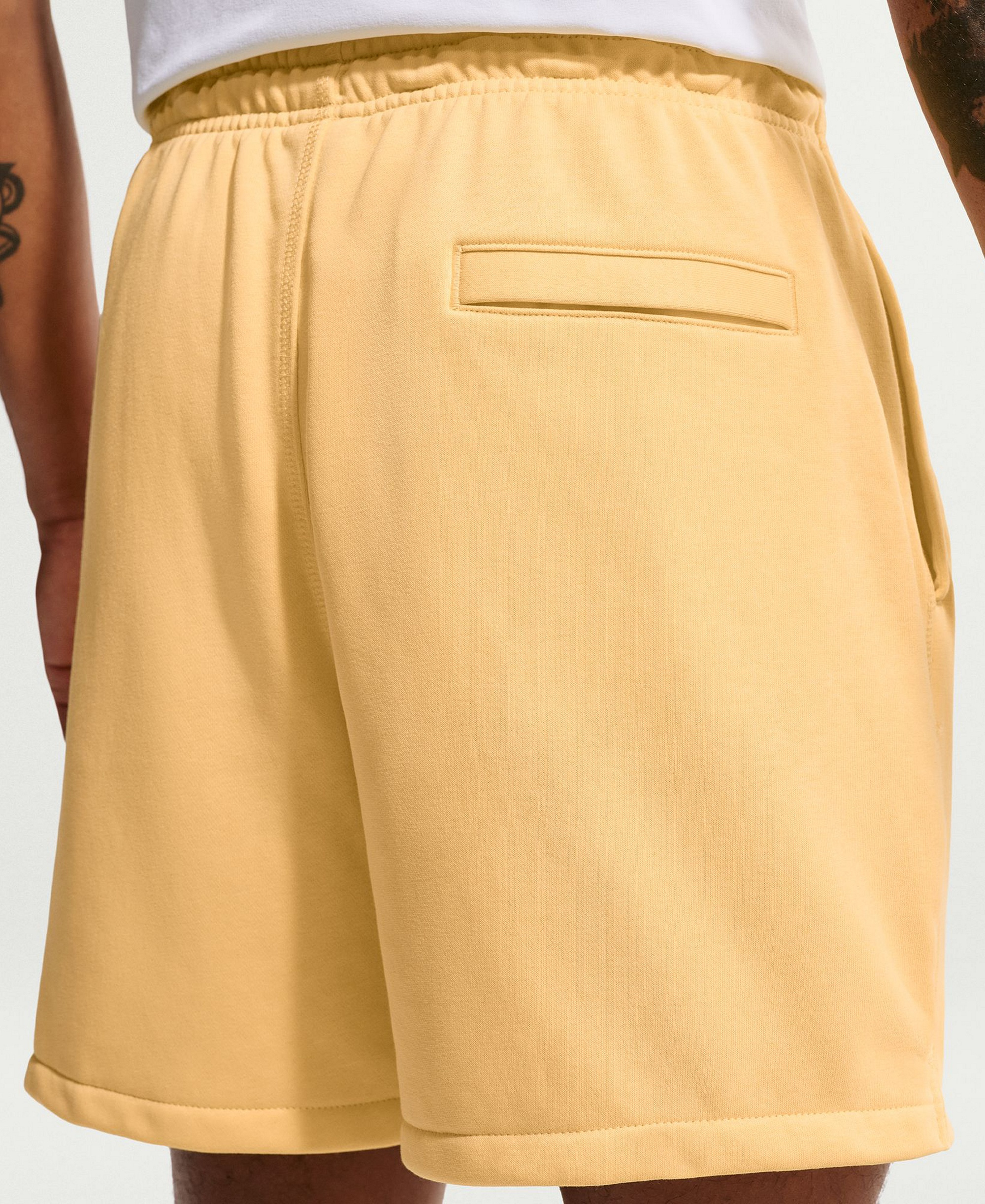 Nike Men's Club French Terry Flow Pull-On Shorts - Topaz Gold