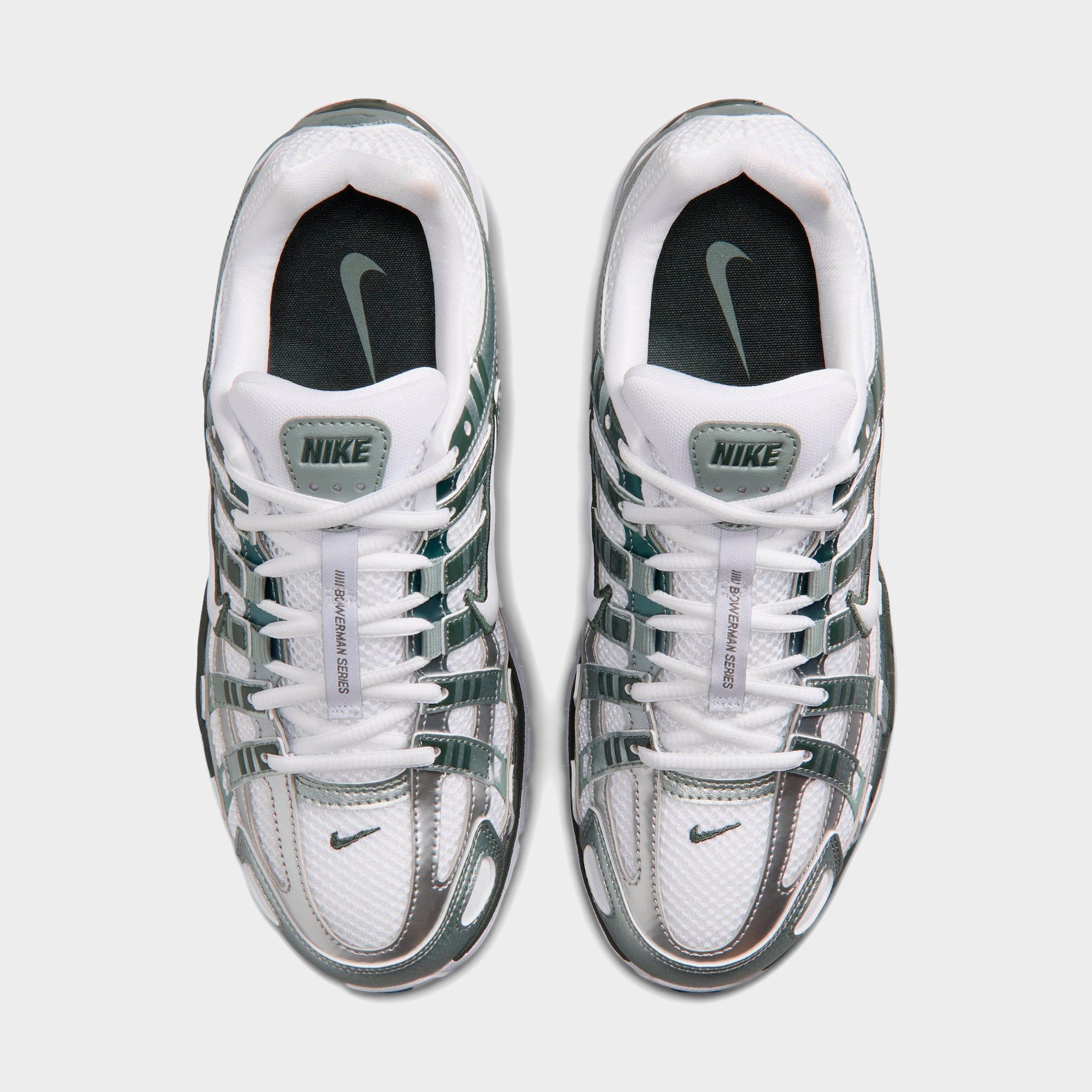 Women's Nithtke P-6000 Casual Shoes - Part 1 - White/Mica Green/Camo Green/White - Top view