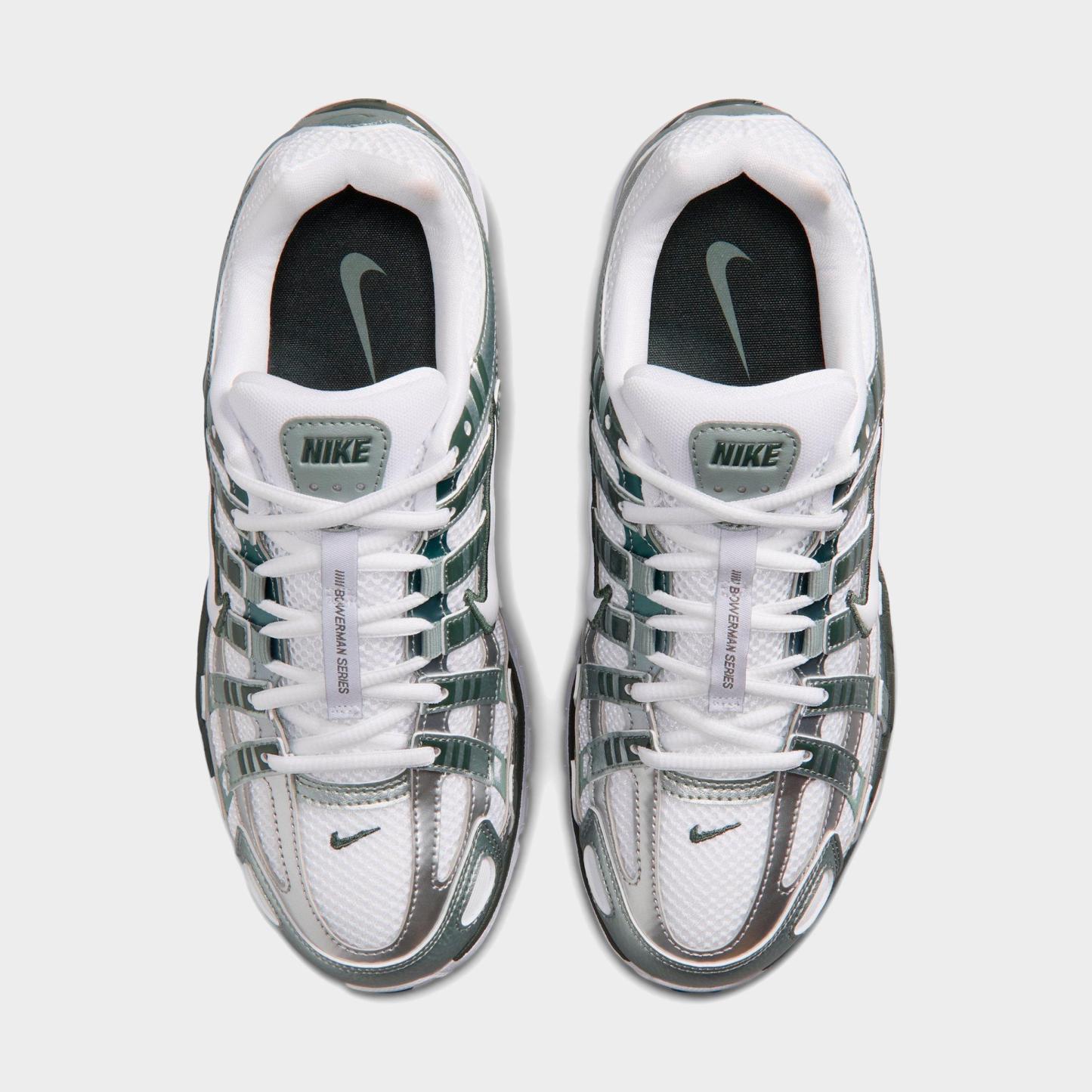 Women's Nithtke P-6000 Casual Shoes - Part 1 - White/Mica Green/Camo Green/White - Top view