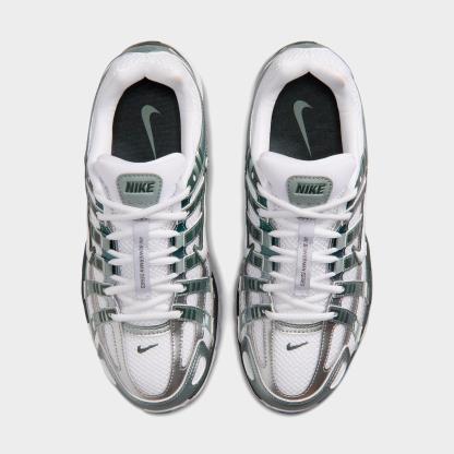 Women's Nithtke P-6000 Casual Shoes - Part 1 - White/Mica Green/Camo Green/White - Top view