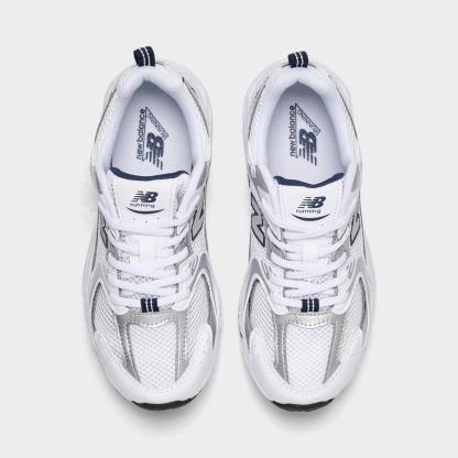 Little Kids' New Balance 530 Casual Shoes - White/Navy - view 5