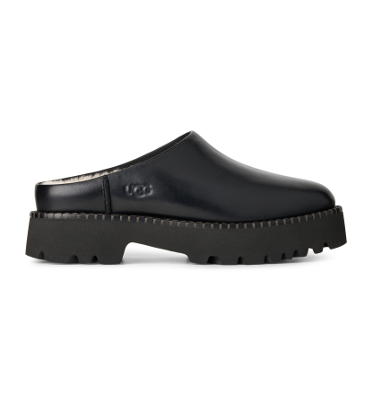 UGG® Women's Uptowner Slip-On Mule Clogs - Black Leather