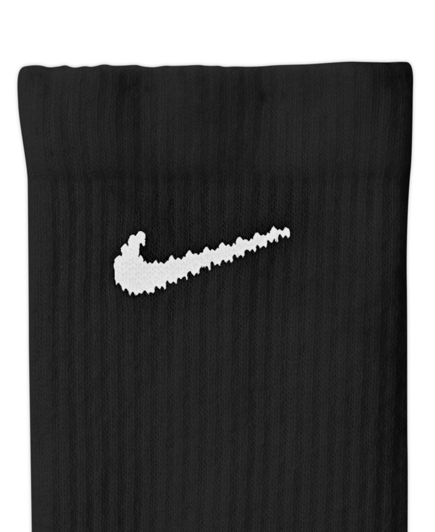 Nike Unisex Elevated Everyday Crew Socks, 6-Pack - Black