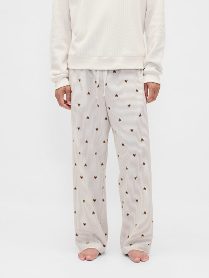 Adult Softest Flannel PJ Pants - Brannan stripe print