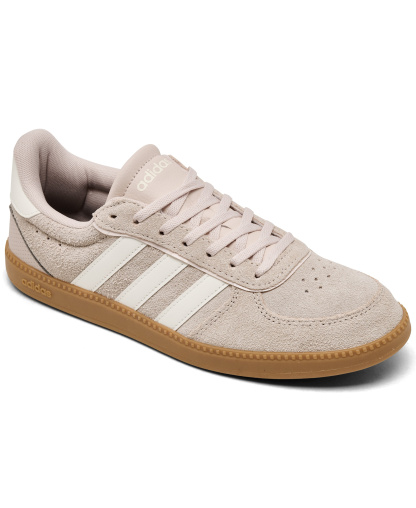 adidas Women's Breaknet Sleek Casual Sneakers from Finish Line - Putty Mauve, Cloud White