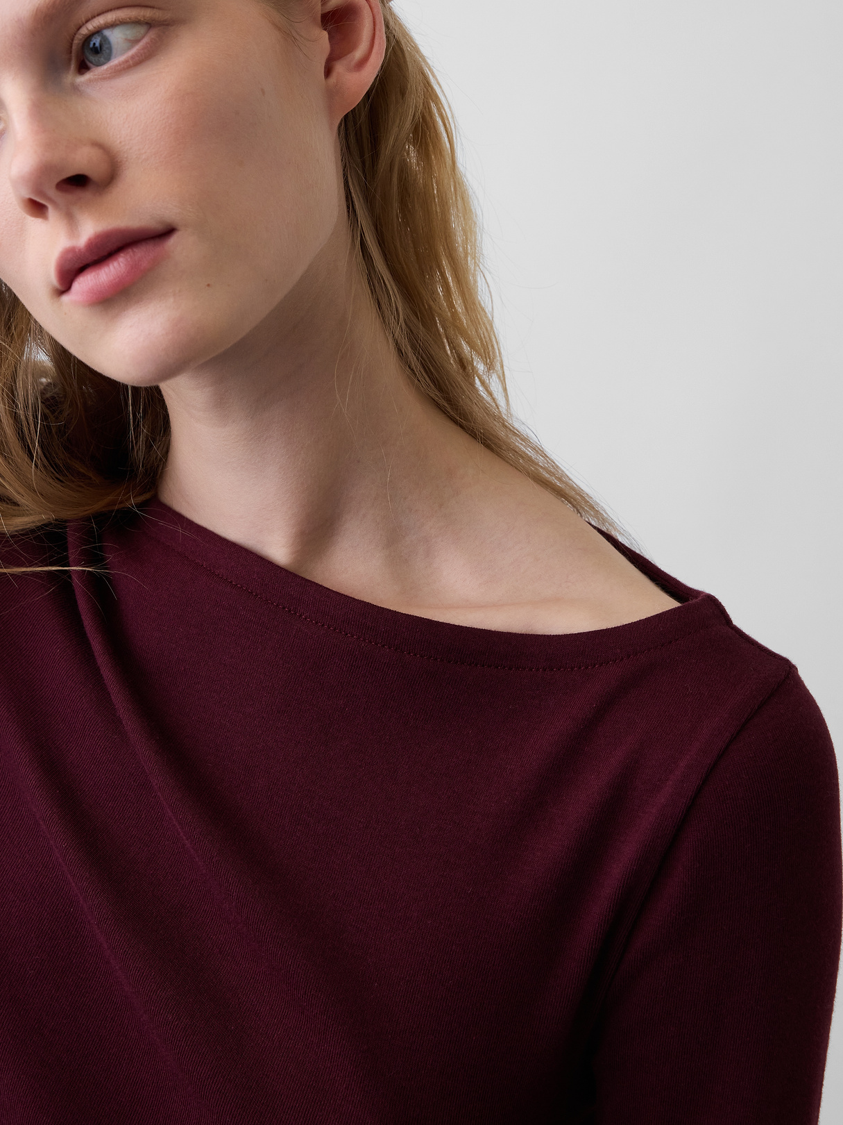Modern Boatneck T-Shirt - Noir red