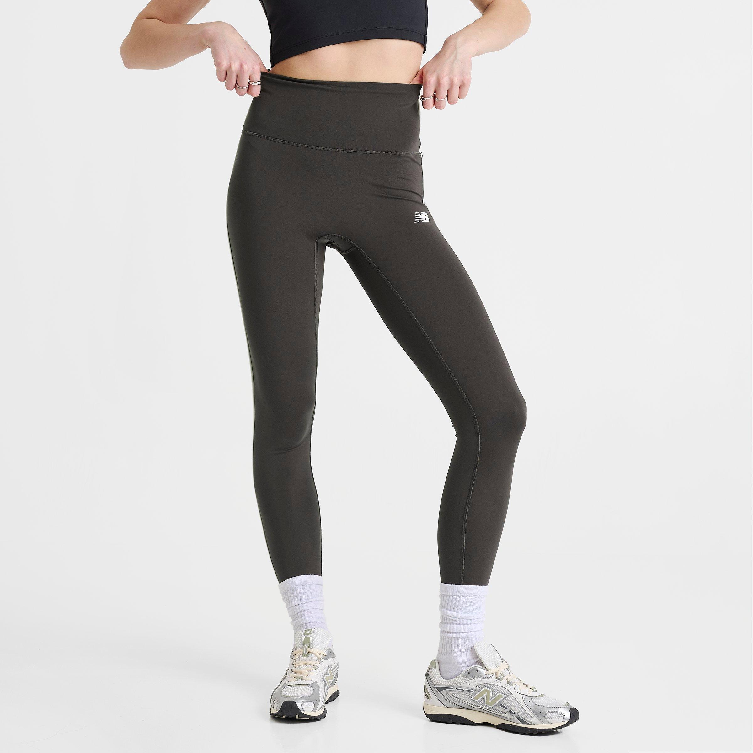 Women's New Balance Piped Training Leggings - Wash Black - view 3