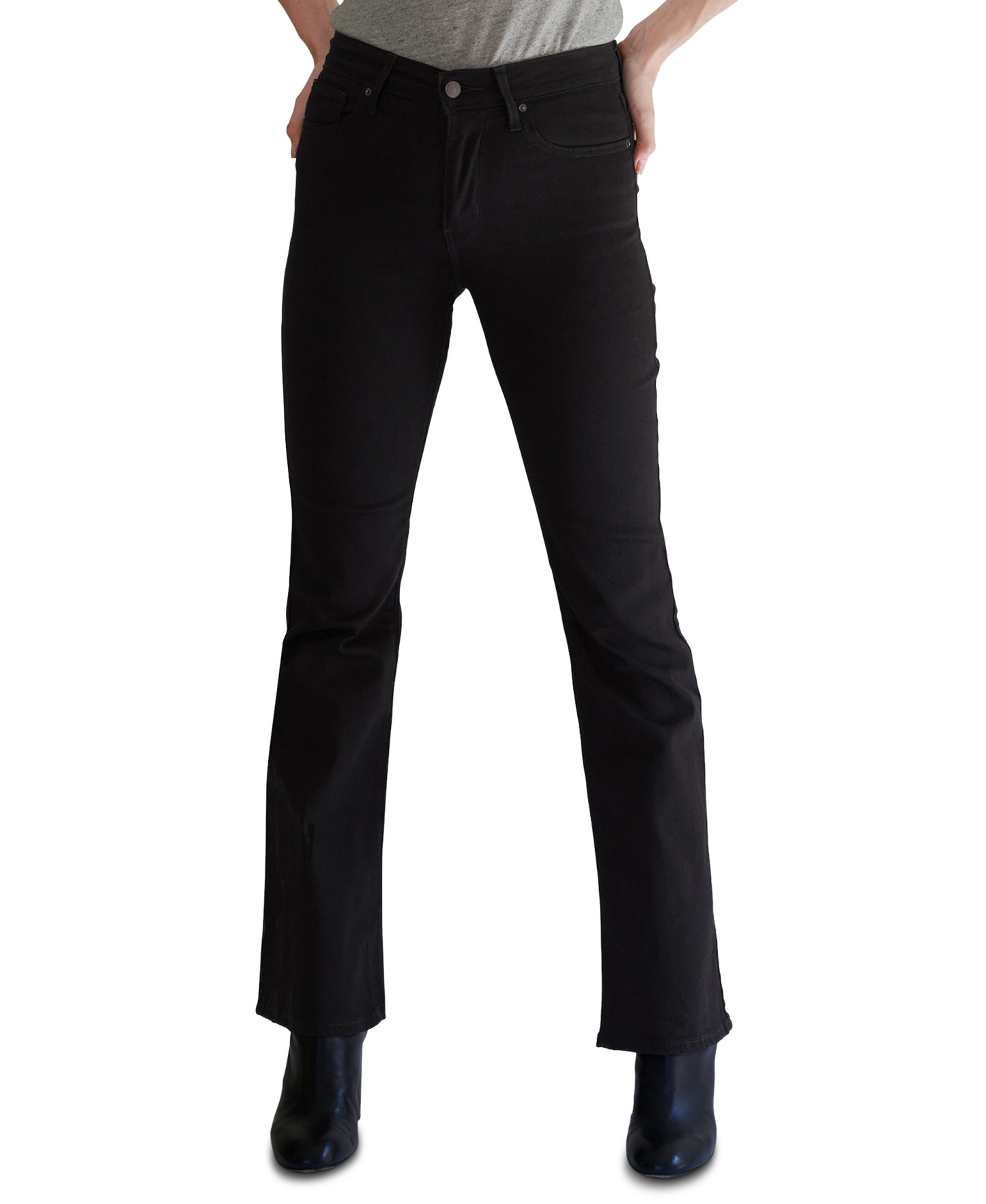 Levi's 725 High-Waist Classic Stretch 32" Bootcut Jeans - Soft Black