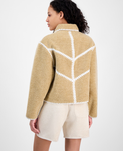 UGG Women's Ellison Fluff Shell Jacket - Sand Heather
