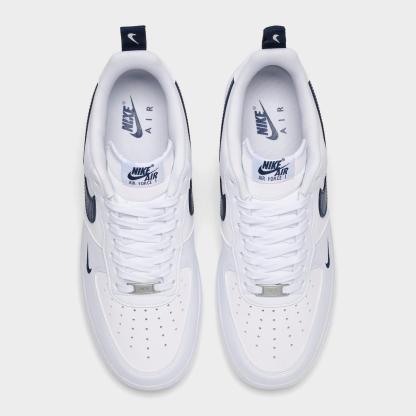Men's Nike Air Force 1 '07 LV8 Casual Shoes - White/Midnight Navy/White