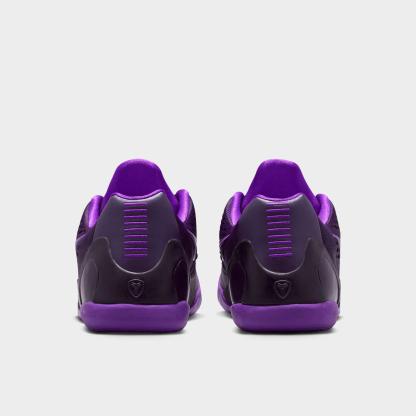 Big Kids' Kobe 9 Low EM Basketball Shoes - Purple Dynasty/Sanded Purple/Fierce Purple - Back view