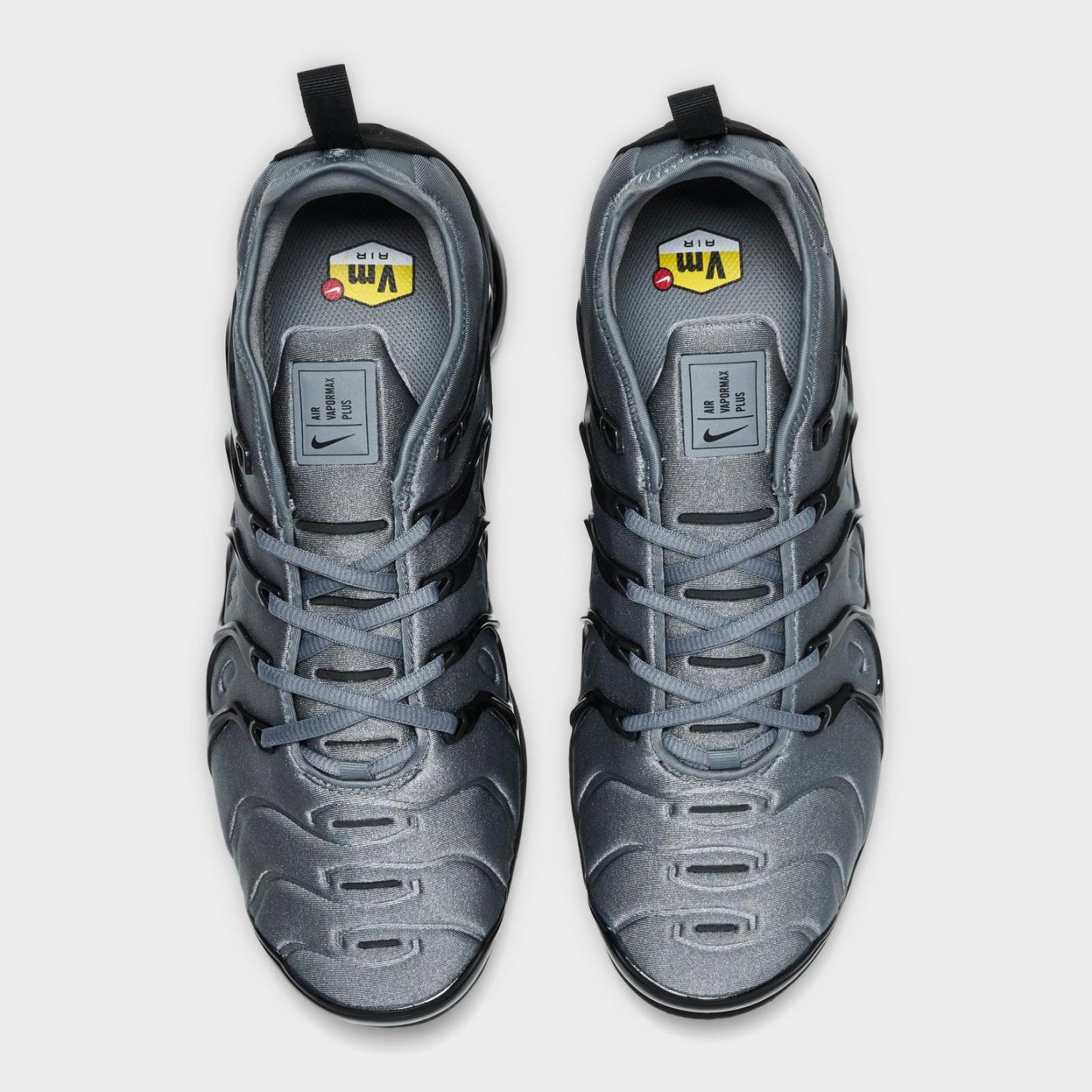 Men's Nike Air VaporMax Plus Running Shoes - Cool Grey/Black