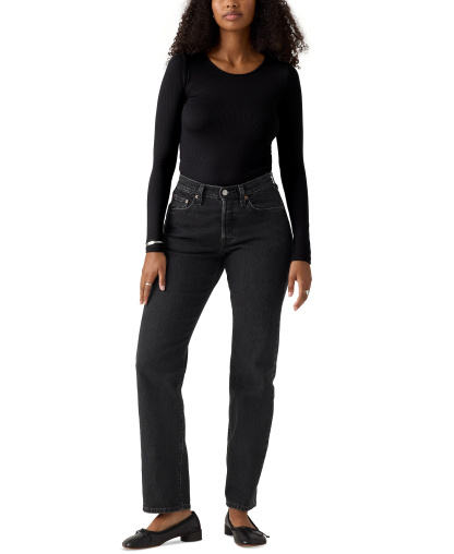 Levi's Women's 501 Curve High-Rise Straight-Leg Jeans - Memories Of You