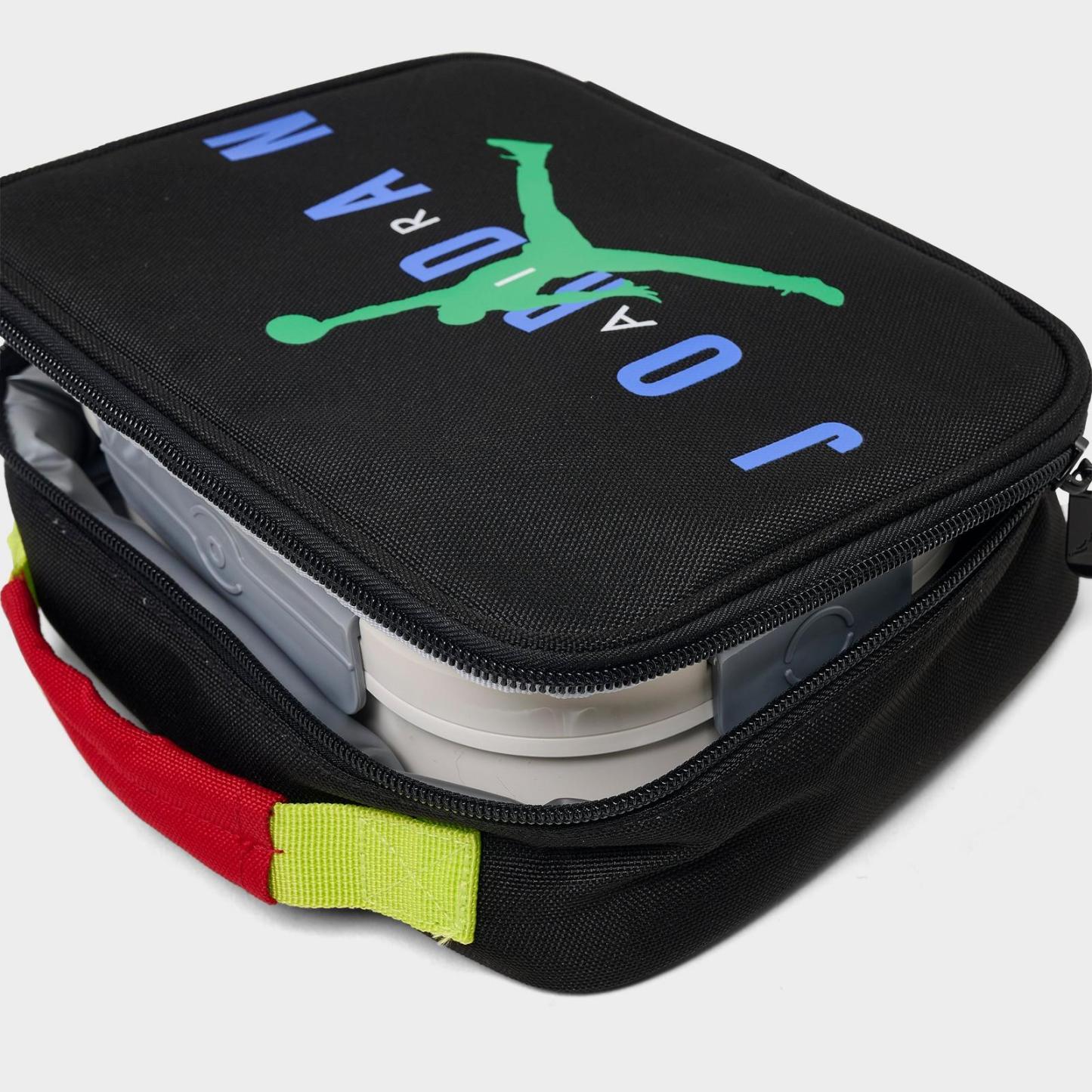 Kids' Air Jordan Lunch Bag (3L) and Backpack (18L) - Black/Game Royal - view 6