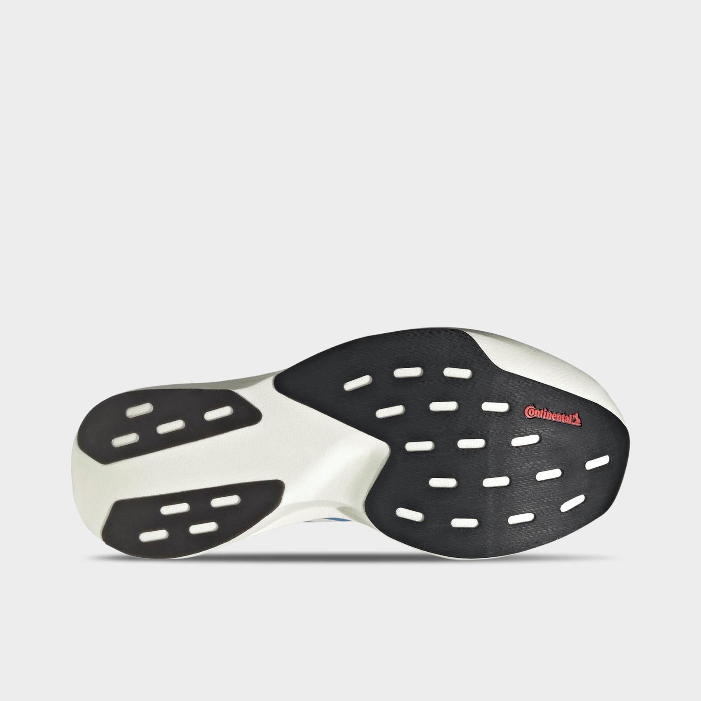 Women's adidas Adizero EVO SL Woven Running Shoes - Part 1 - Off White/Light Blue/Off White - Bottom view