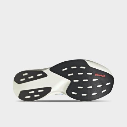Women's adidas Adizero EVO SL Woven Running Shoes - Part 1 - Off White/Light Blue/Off White - Bottom view