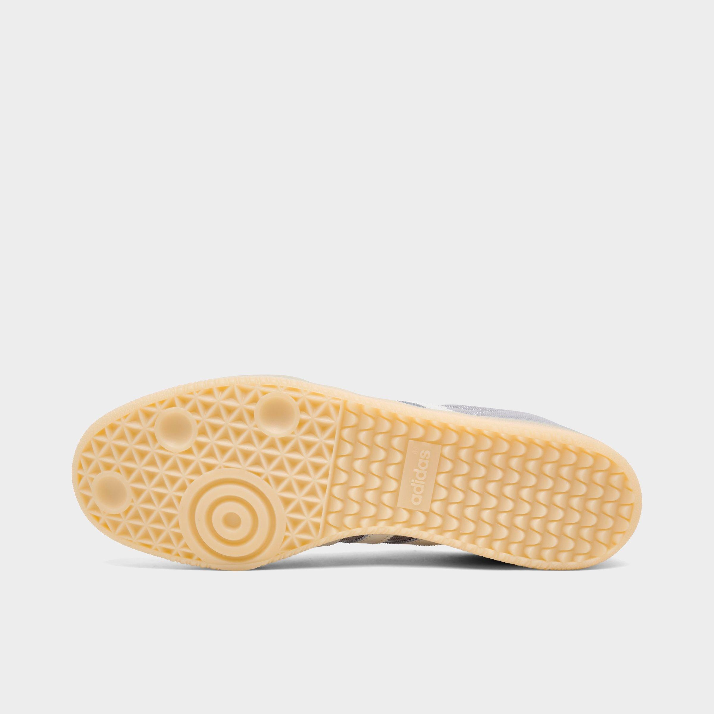 Men's adidas Originals Samba OG Nylon Casual Shoes - Grey/Chalk/White - Bottom view