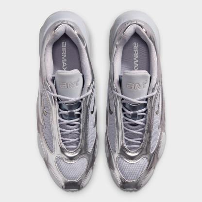 Women's Nithtke Air Max Muse Casual Shoes - Metallic Silver/Metallic Silver - Top view
