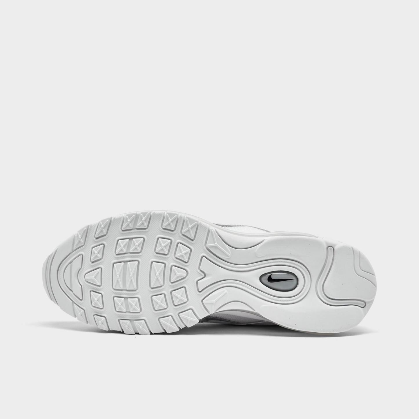 Men's Nike Air Max 97 Casual Shoes - White/Black/Wolf Grey