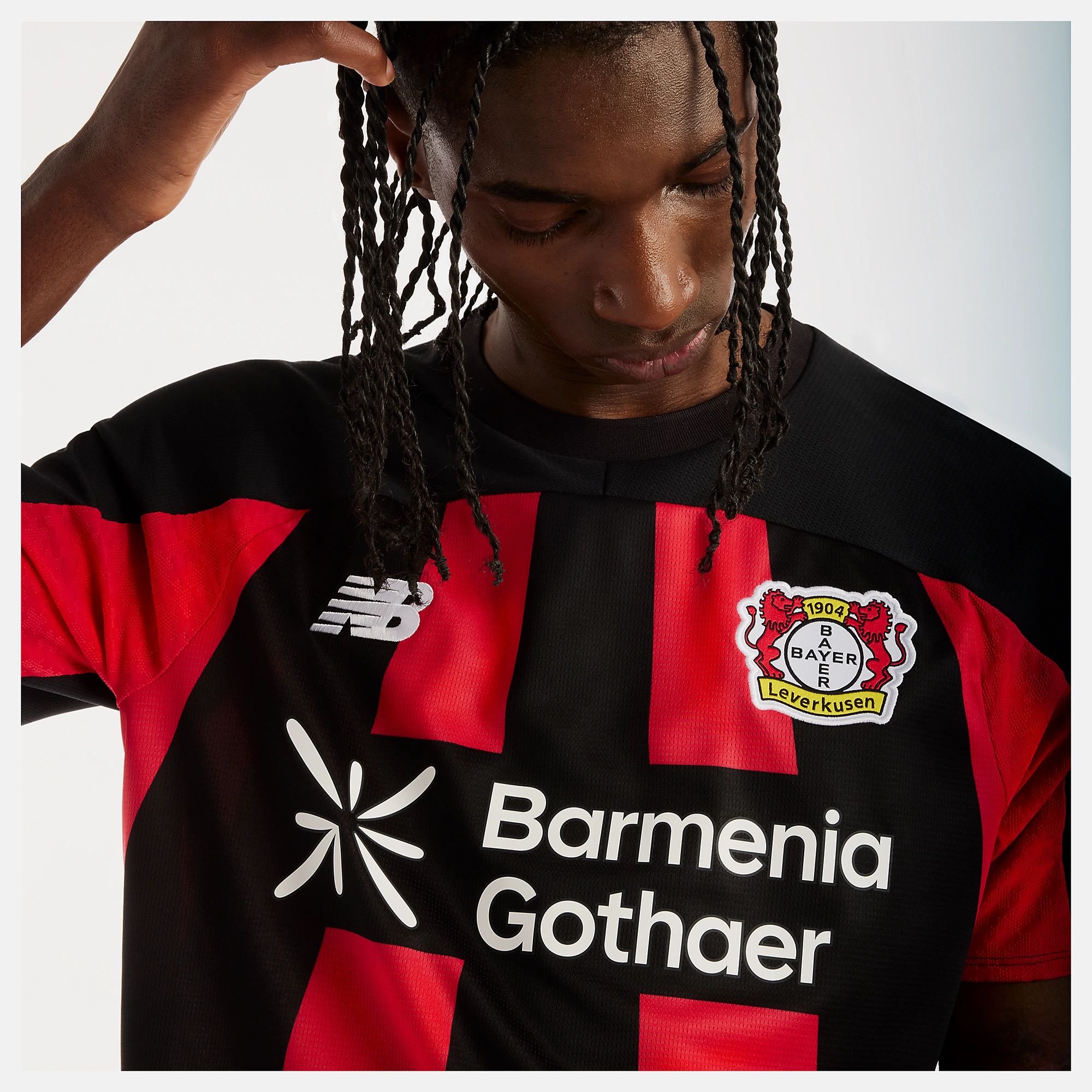 New Balance Bayer 04 26/27 Home Short Sleeve Jersey, MT6261IWHME