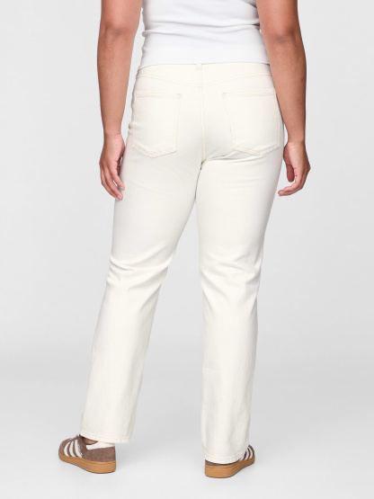 High Rise '90s Slim Straight Jeans - New off white