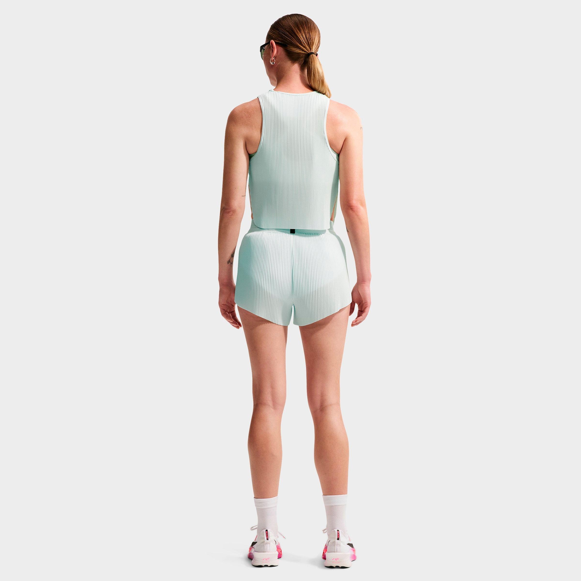 Women's Nithtke AeroSwift Dri-FIT ADV Mid-Rise 3 Inch Brief-Lined Shorts - Barely Green/Black