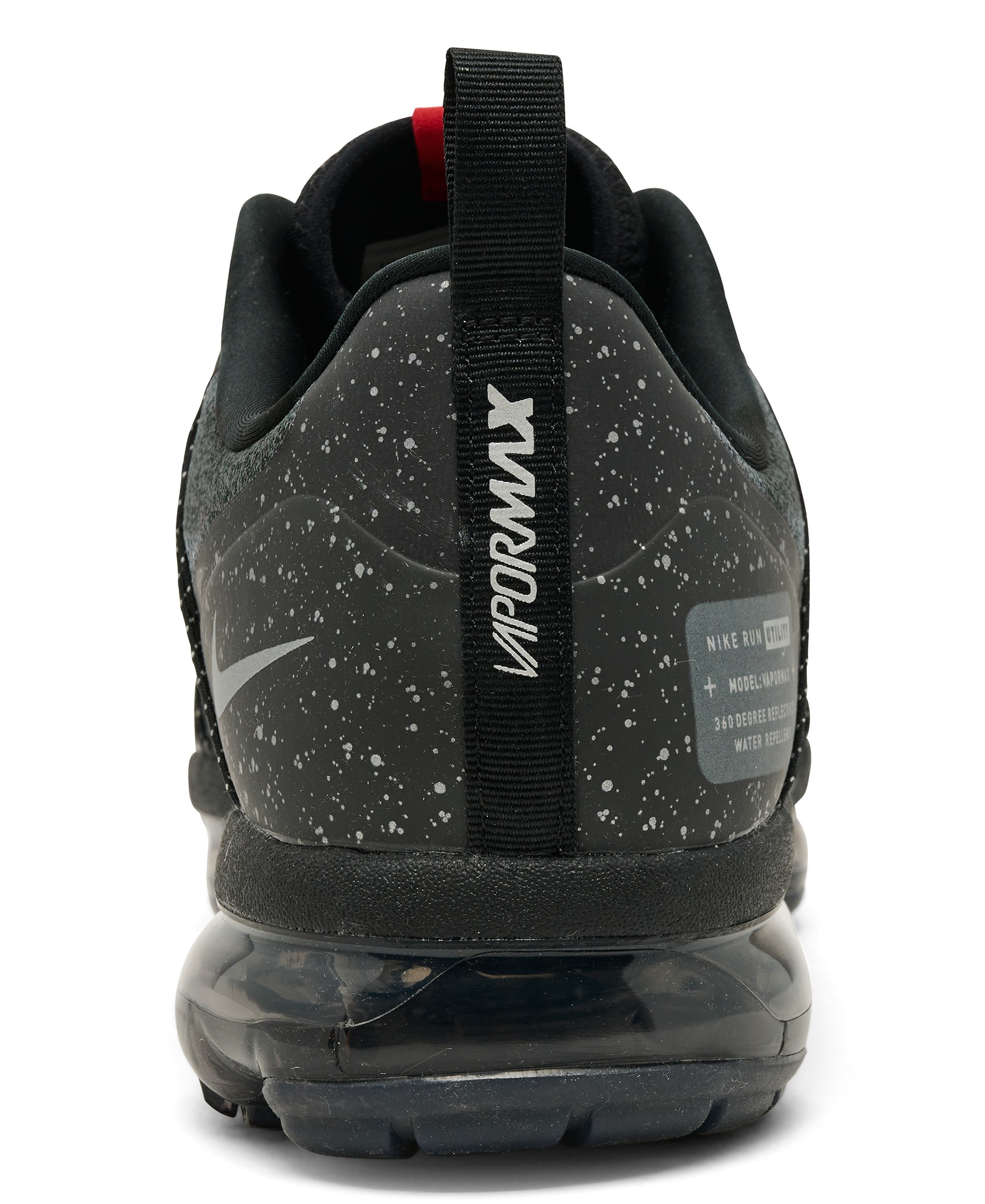 Nike Men's Air VaporMax Run Utility Running Sneakers from Finish Line - Black, Reflective sliver