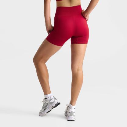 Women's Nithtke Pro Seamless Dri-FIT High-Waisted 5" Biker Shorts - Tough Red