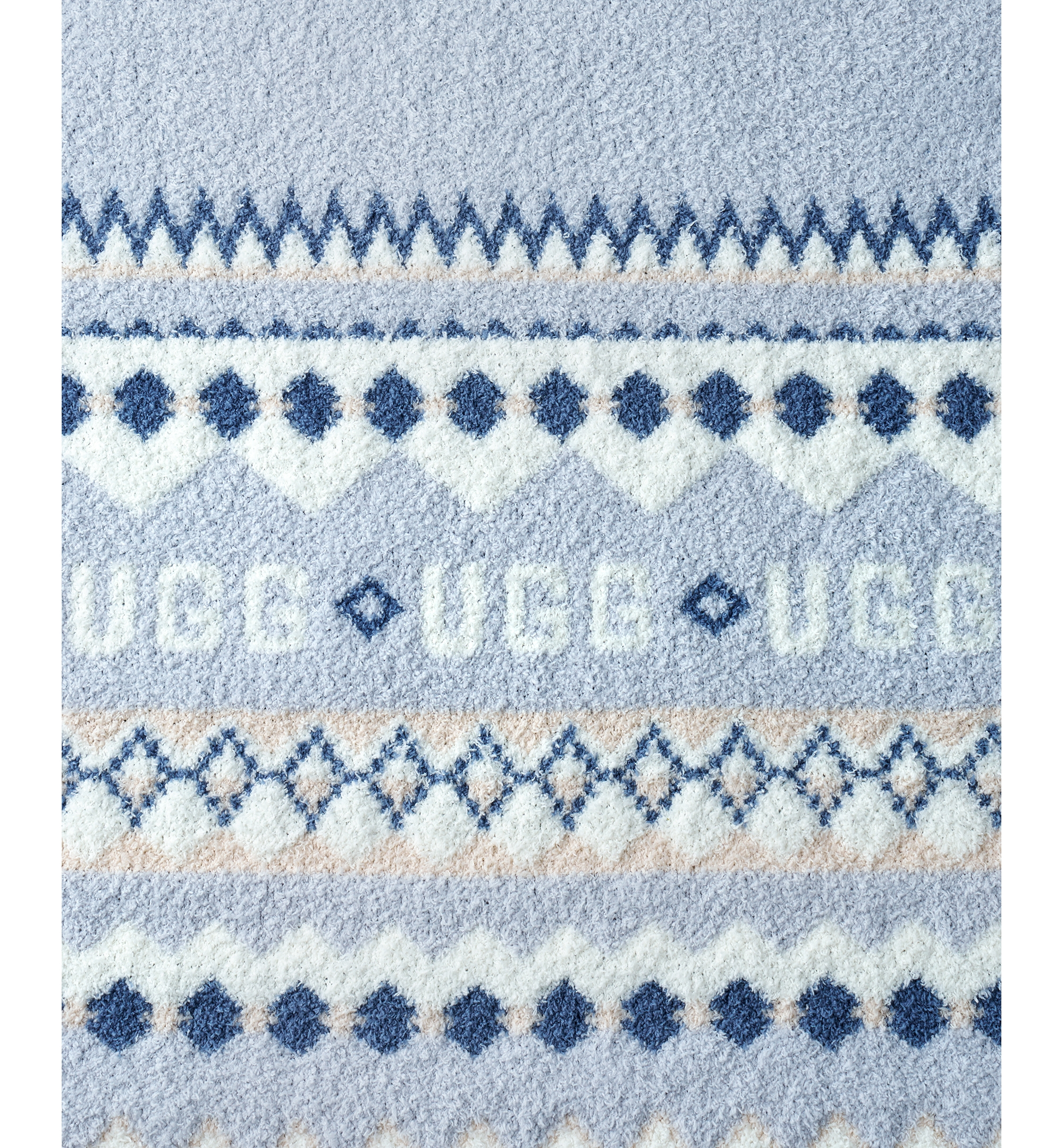 UGG® Polaris Knit Throw, 50" x 70" - Light blue