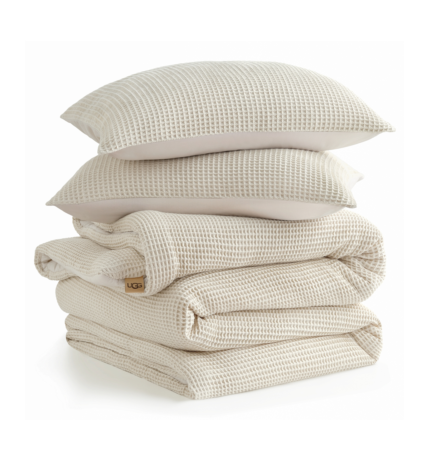 UGG® Kyla Waffle Comforter Set - Cream