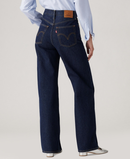 Levi's Premium Women's Ribcage Wide-Leg Jeans - Shaded View