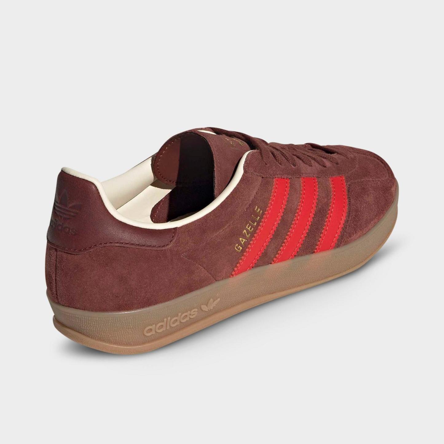 Men's adidas Originals Gazelle Indoor Casual Shoes - Fox Brown/Red/Gum - view 4