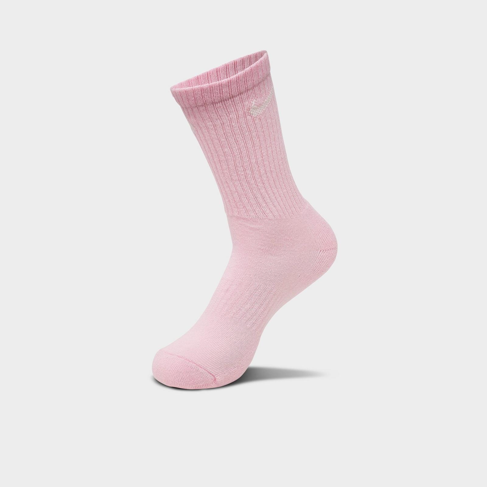 Nike Everyday Cushioned Training Crew Socks (3-Pack) - Playful Pink/Foam