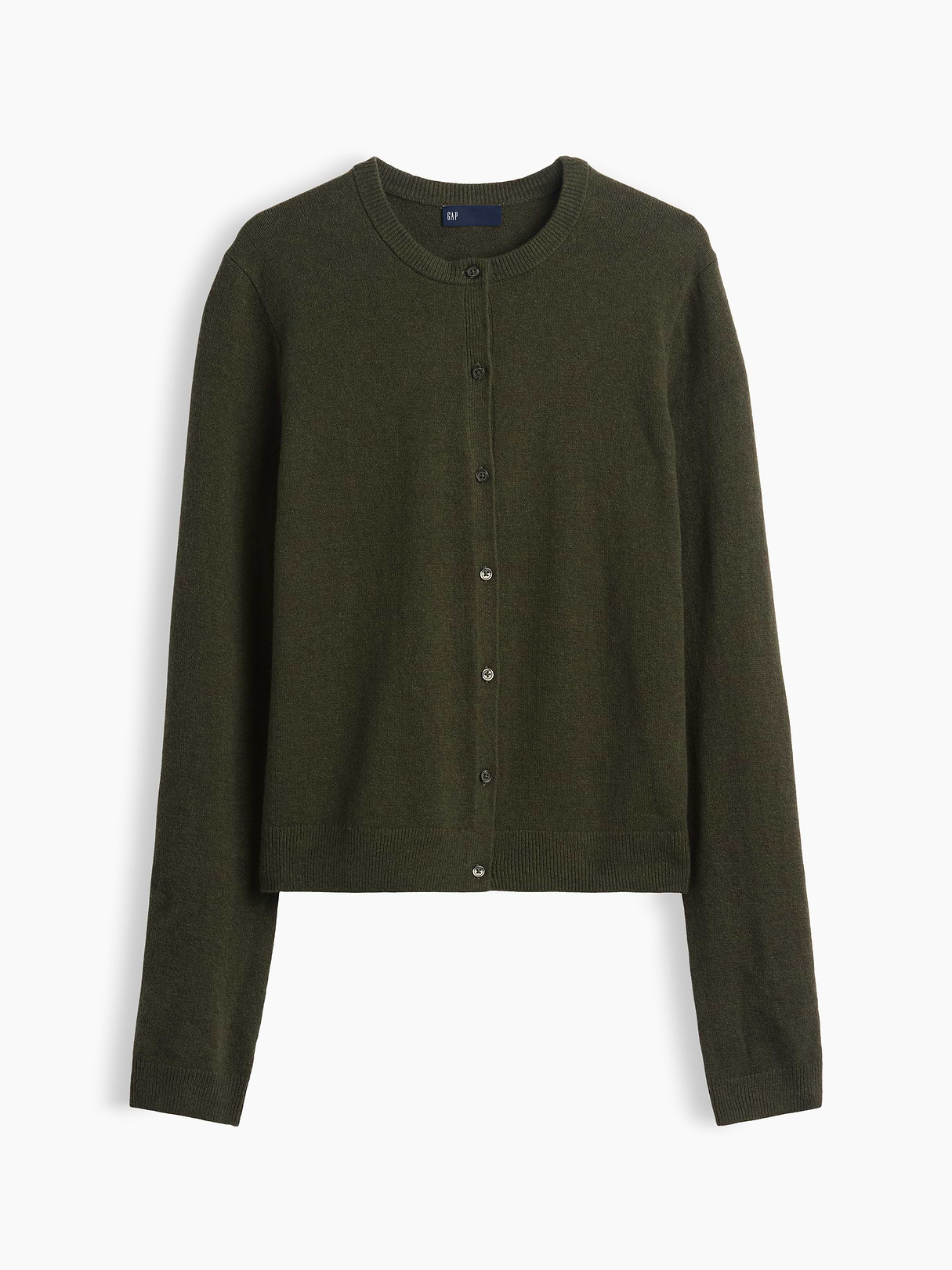 CashSoft Crop Cardigan - Bamboo green