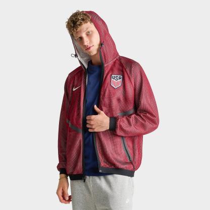 Men's Nike United States Dri-FIT Soccer Anthem Jacket - Team Red/Sail/Sail