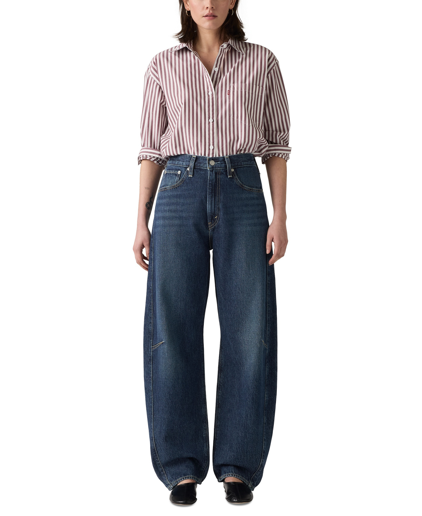 Levi's Women's Cinch High-Rise Barrel-Leg Jeans - New Shades