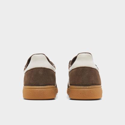 Women's adidas Originals Handball Spezial Casual Shoes - Part 1 - Earth Strata/Off White/Gum - Back view