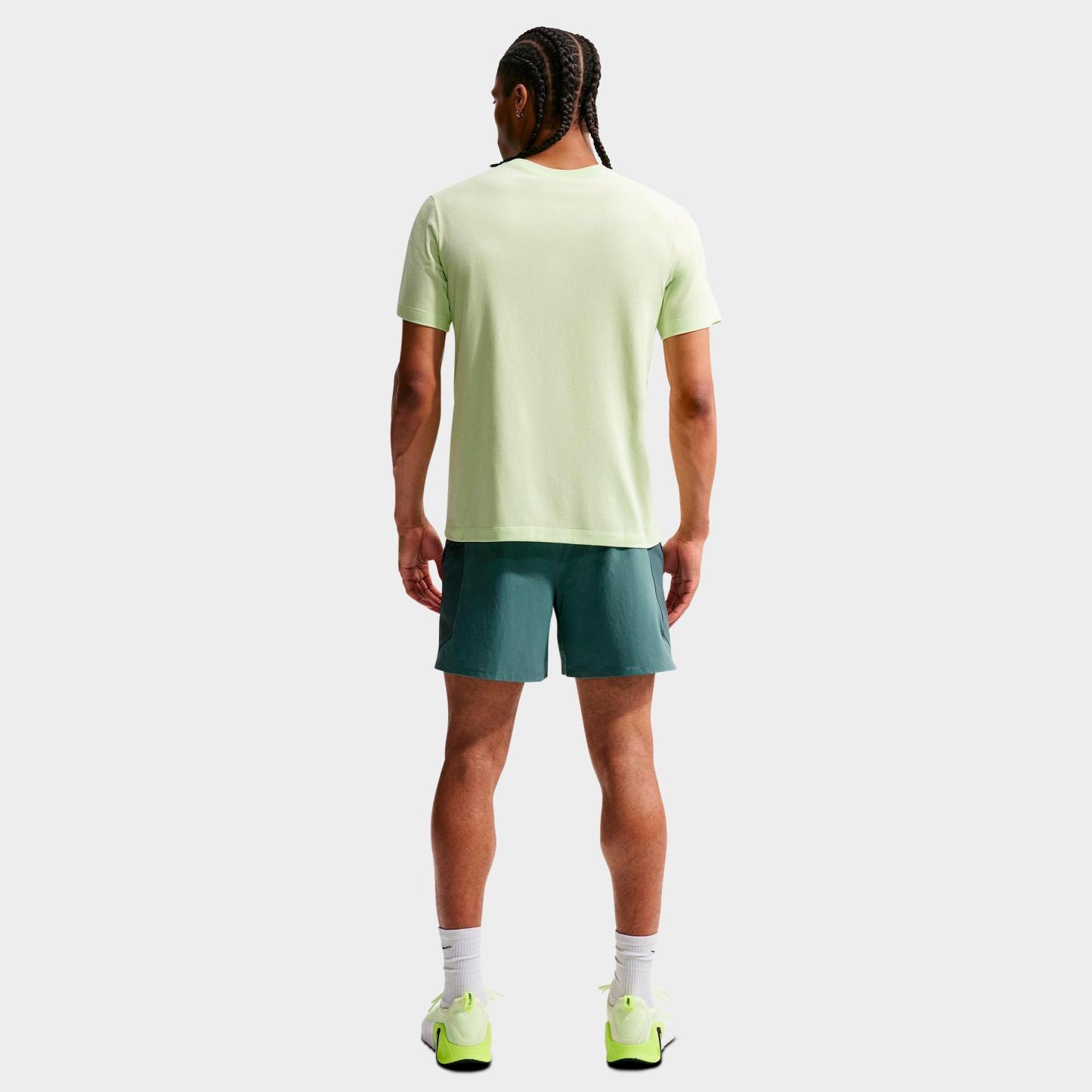 Men's Nithtke Pro Training Dri-FIT ADV 6" Shorts - Mineral Slate/Faded Spruce/Green Strike