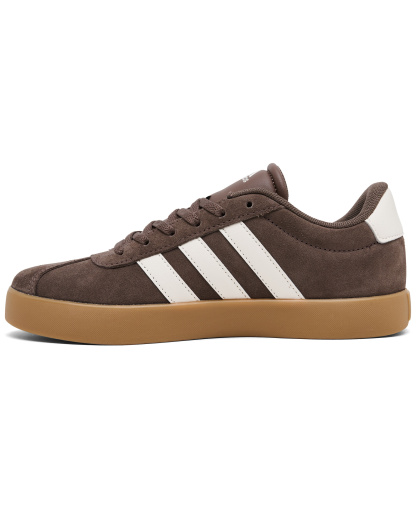 adidas Big Kids VL Court 3.0 Casual Sneakers from Finish Line - Earth Strata, White